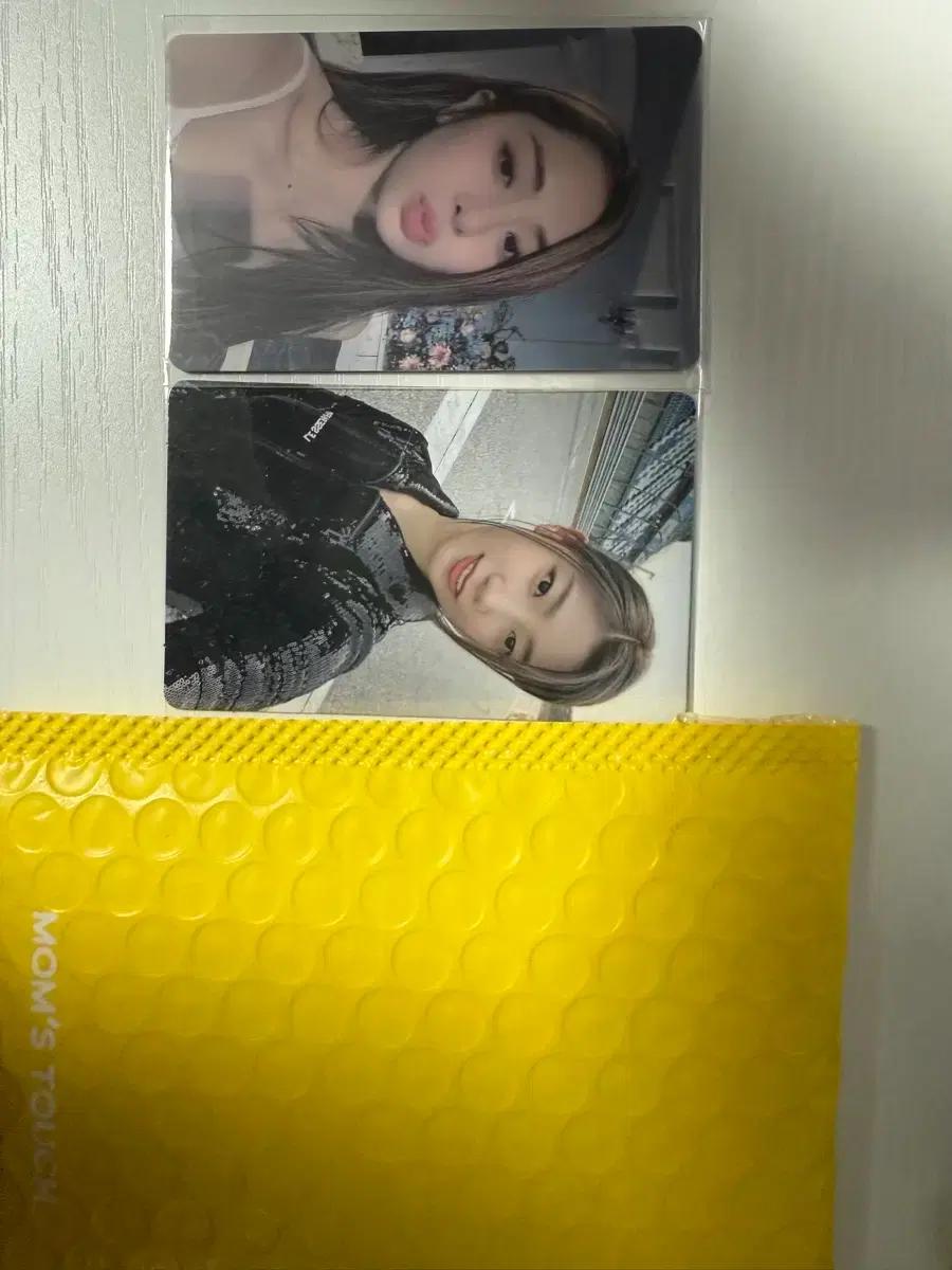 르세라핌 맘스터치 증명사진 미개봉 + fearless 허윤진 카즈하 포카