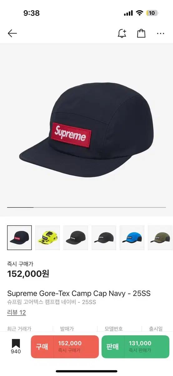 Supreme Gore-Tex Camp Cap Navy - 25SS