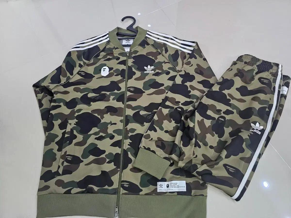 (2XL) 아디다스 베이프 트랙탑 녹계