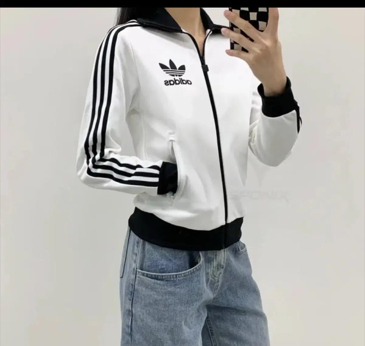 아디다스 져지 화이트 정품 M