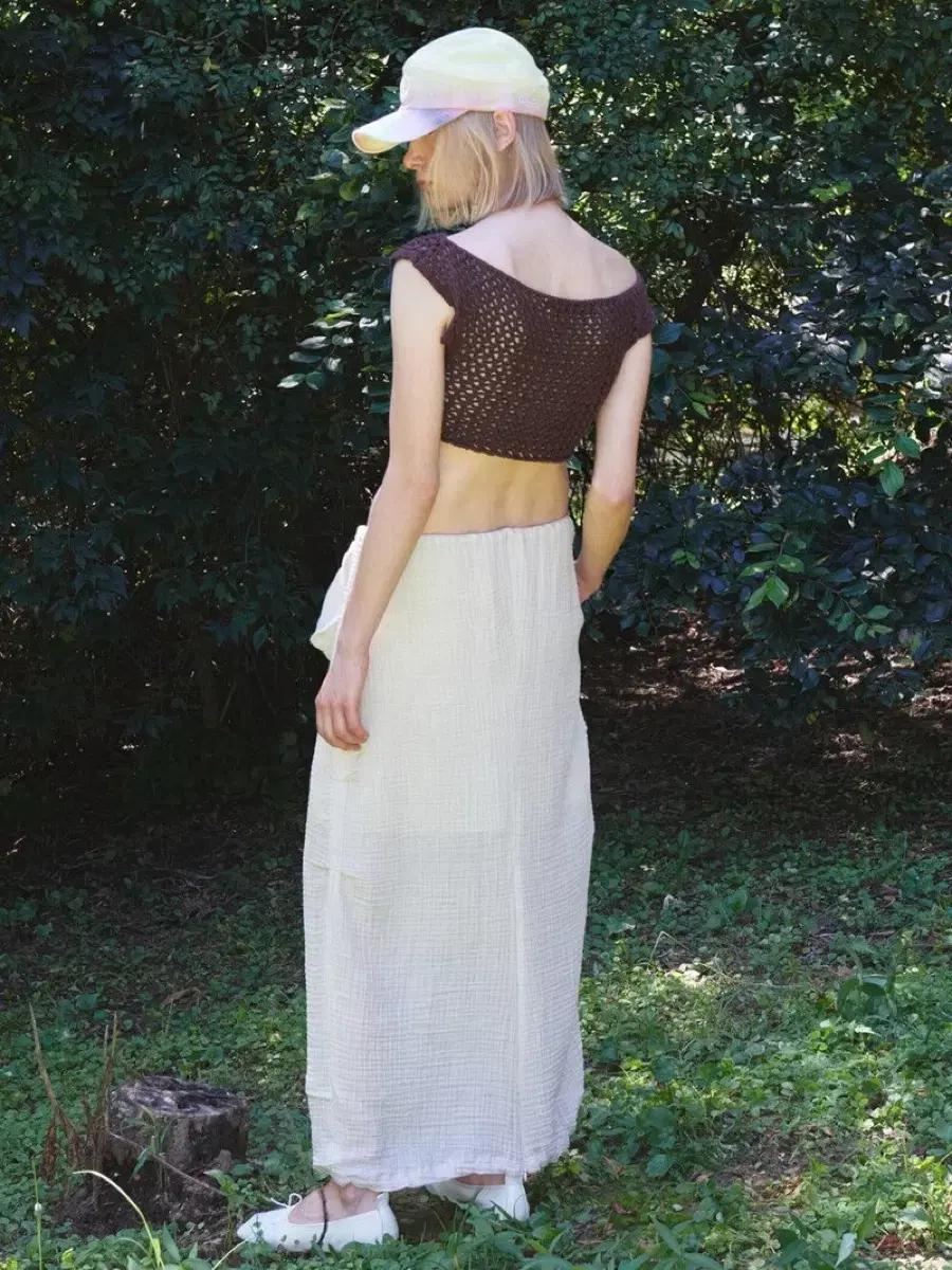 OPEN YY(오픈와이와이) OFF-SHOULDER CROCHET TOP