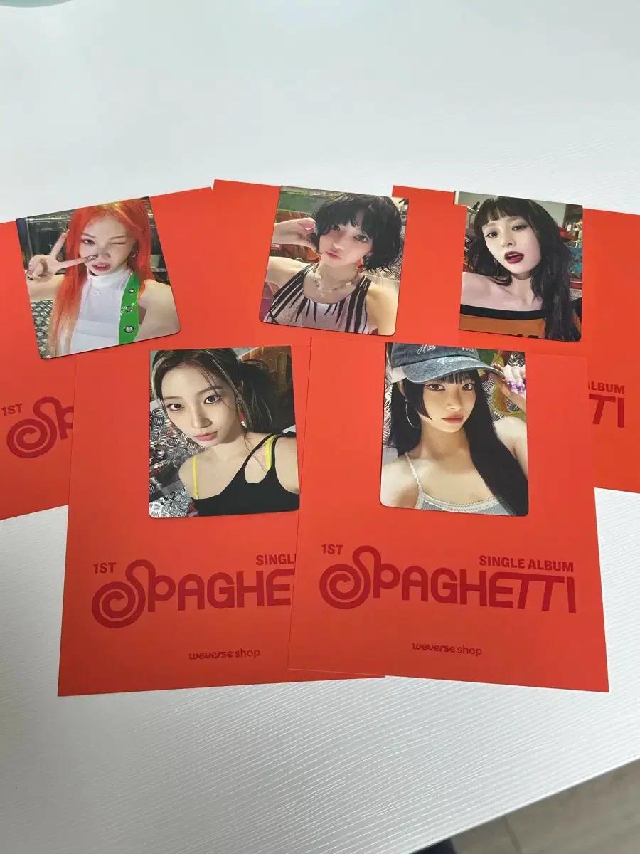 르세라핌 스파게티 SPAGHETTI 위버스 특전 포토 마그넷