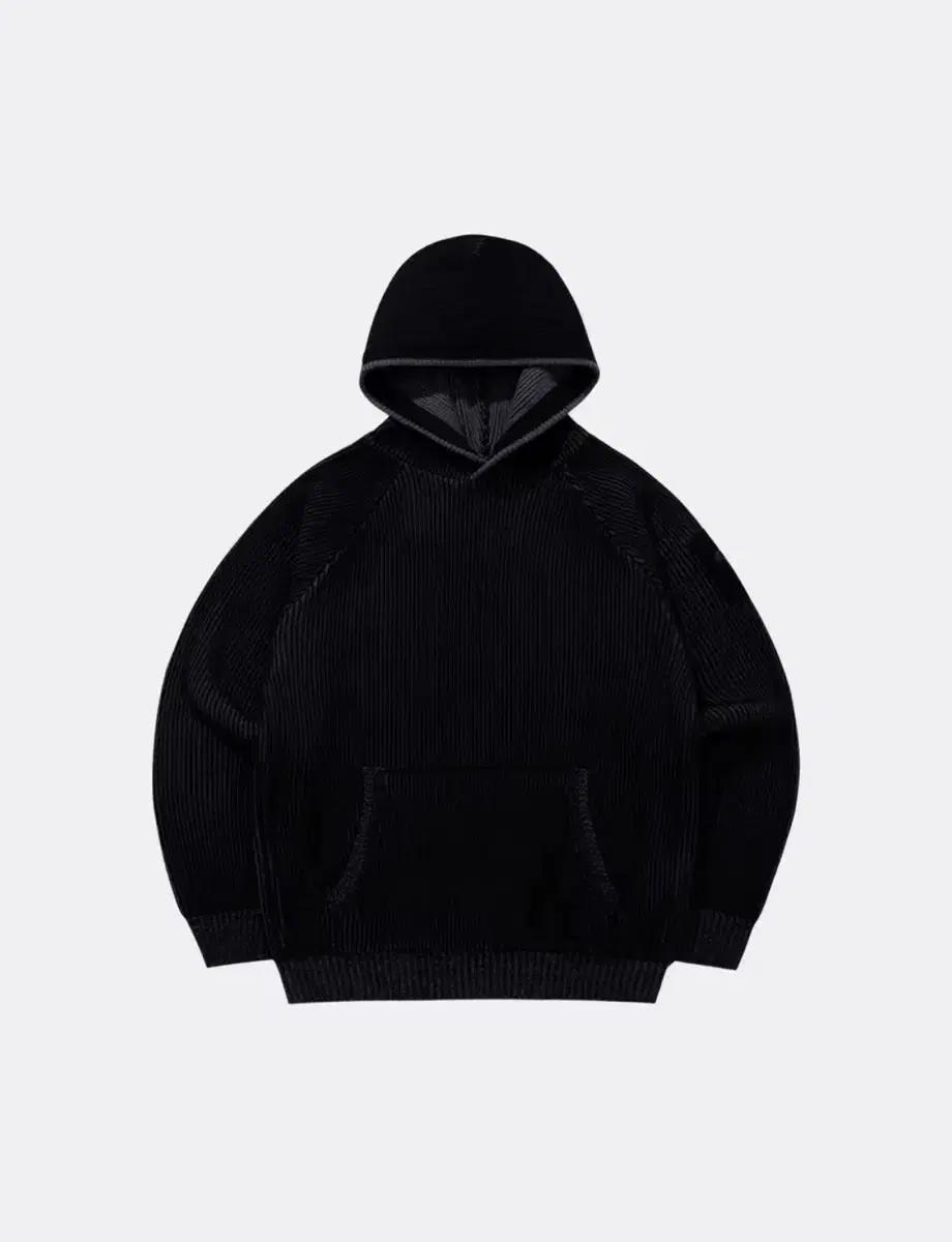 산산기어 23FW HOODED KNIT 후디드 니트 블랙 2