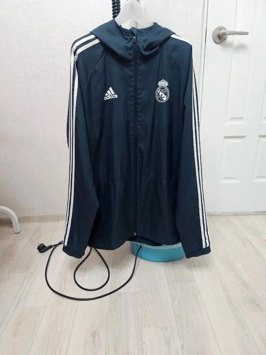 (110~115)2XL 초대장급 아디다스 레알마드리드[블루그레이]바람막이