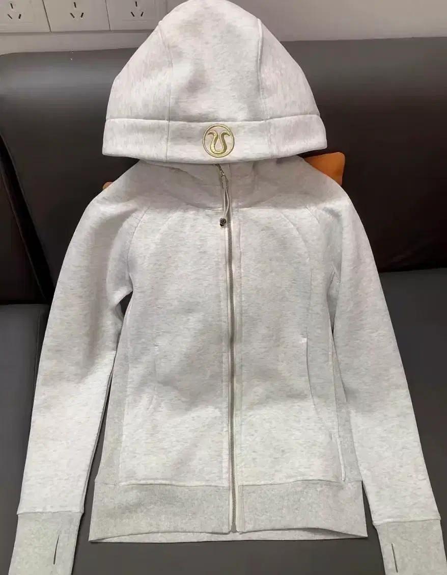 lululemon 룰루레몬 후드집업 Heathered Light Grey