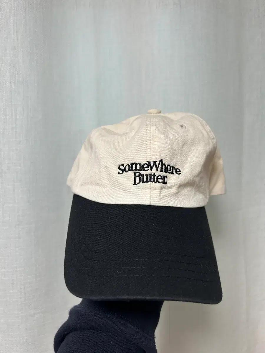 Somewhere Butter 볼캡 아이보리/블랙
