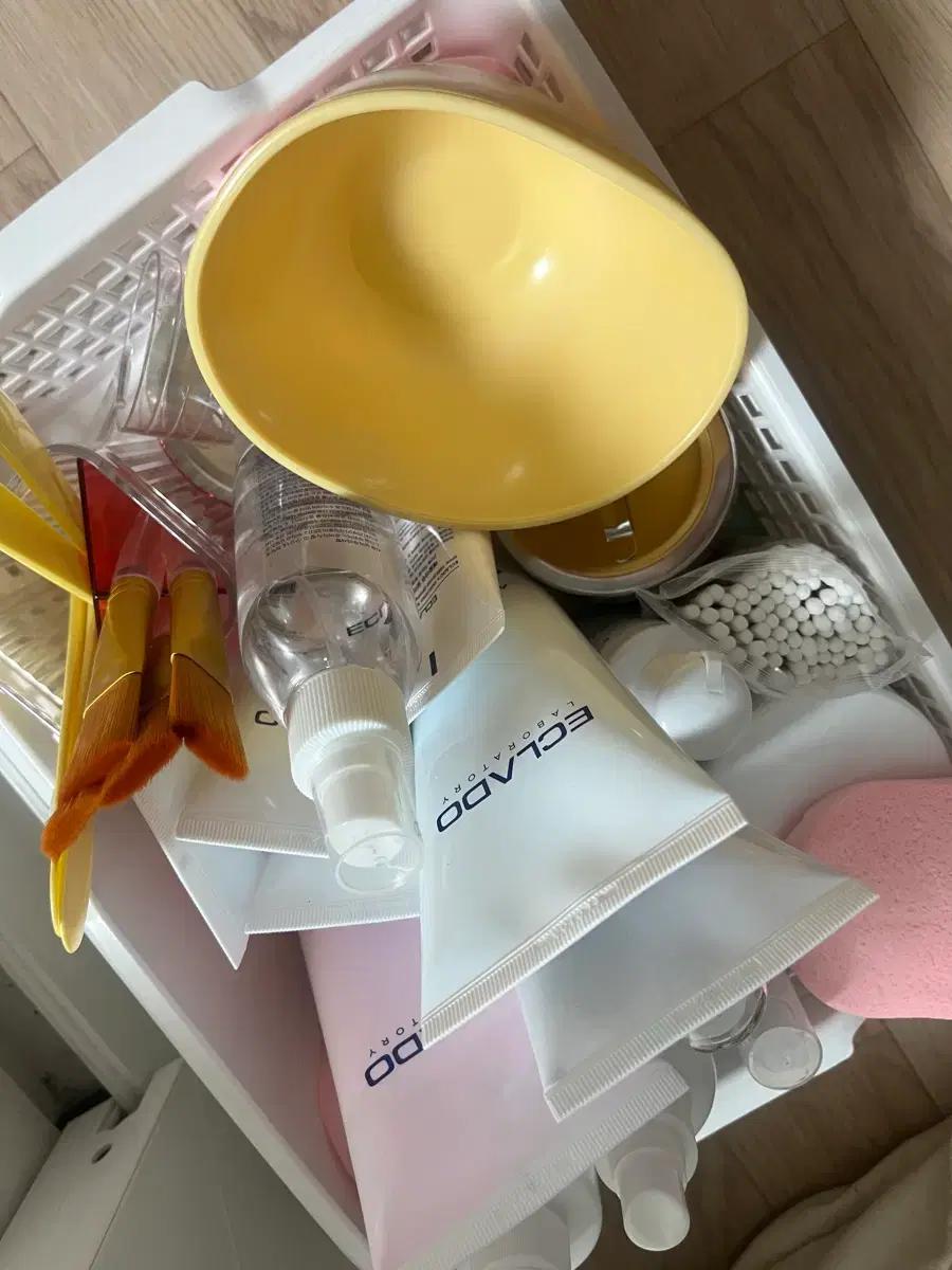 미사용 에끌라두 화장품 일괄 + 도구 세트 피부 미용 국가자격증고시 실기