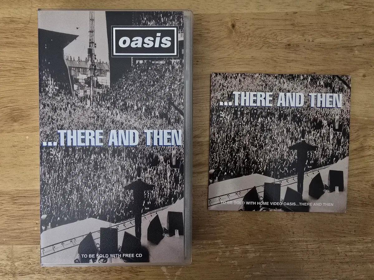 VHS oasis 오아시스 -There And Then + CD 영국반