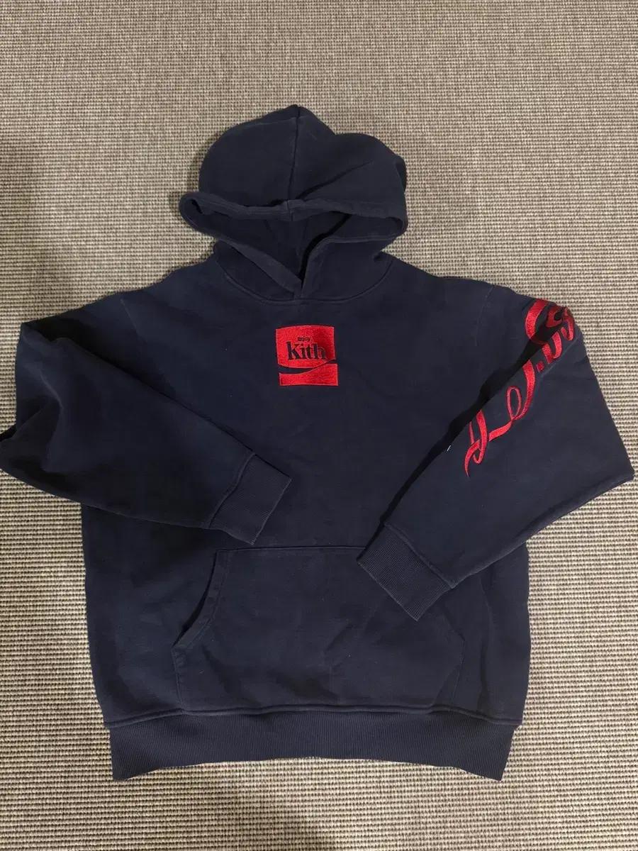 Kith x 코카콜라 콜라보 후드티 네이비