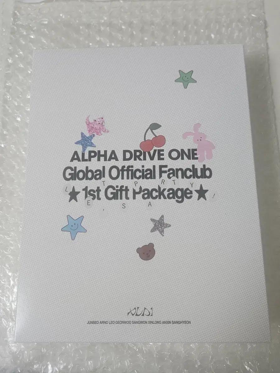 ALPHA DRIVE ONE 팬클럽 1st 기프트 패키지 단순개봉 알디원