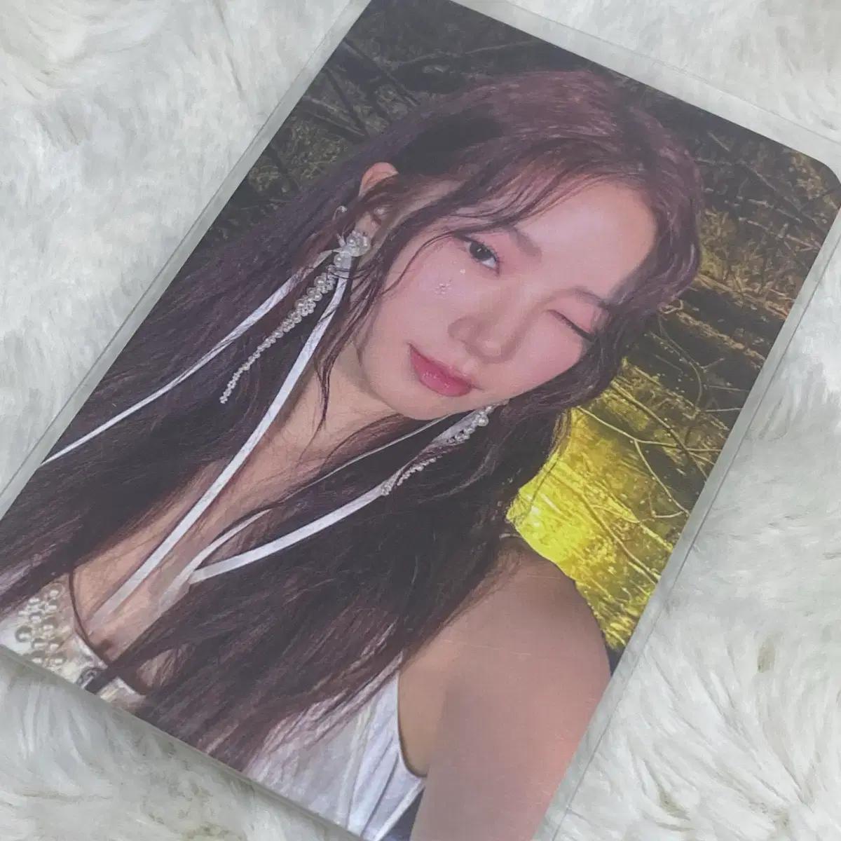 르세라핌 카즈하 후즈팬 럭드 럭키드로우 미공포 포카 포토카드 앨범