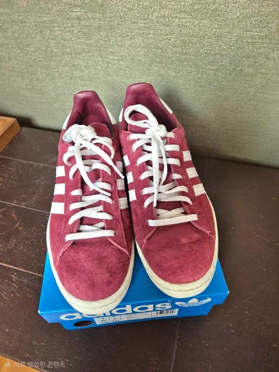 아디다스 캠퍼스80s 버건디 240