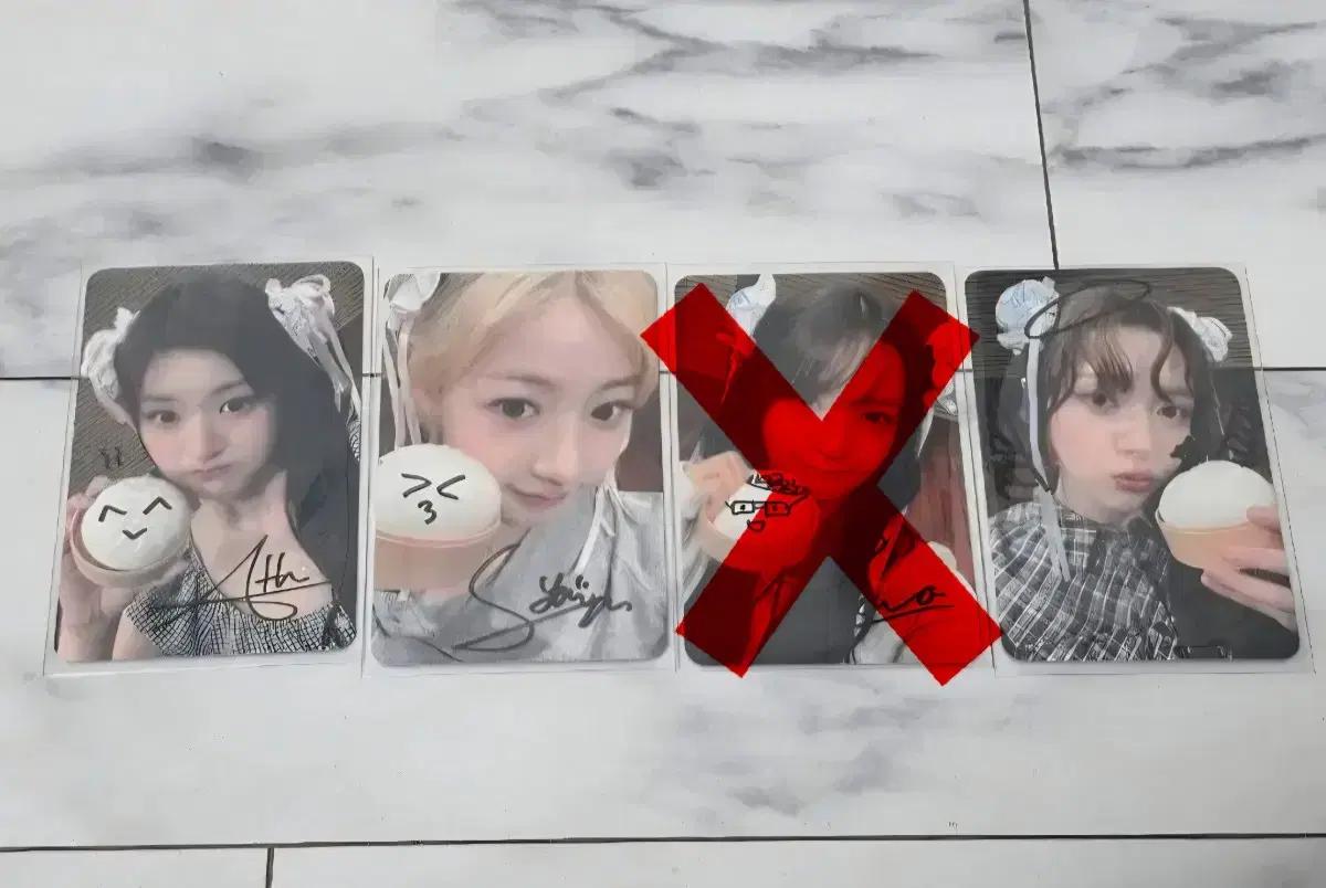FIFTYFIFTY 싸인 포카 판매합니다