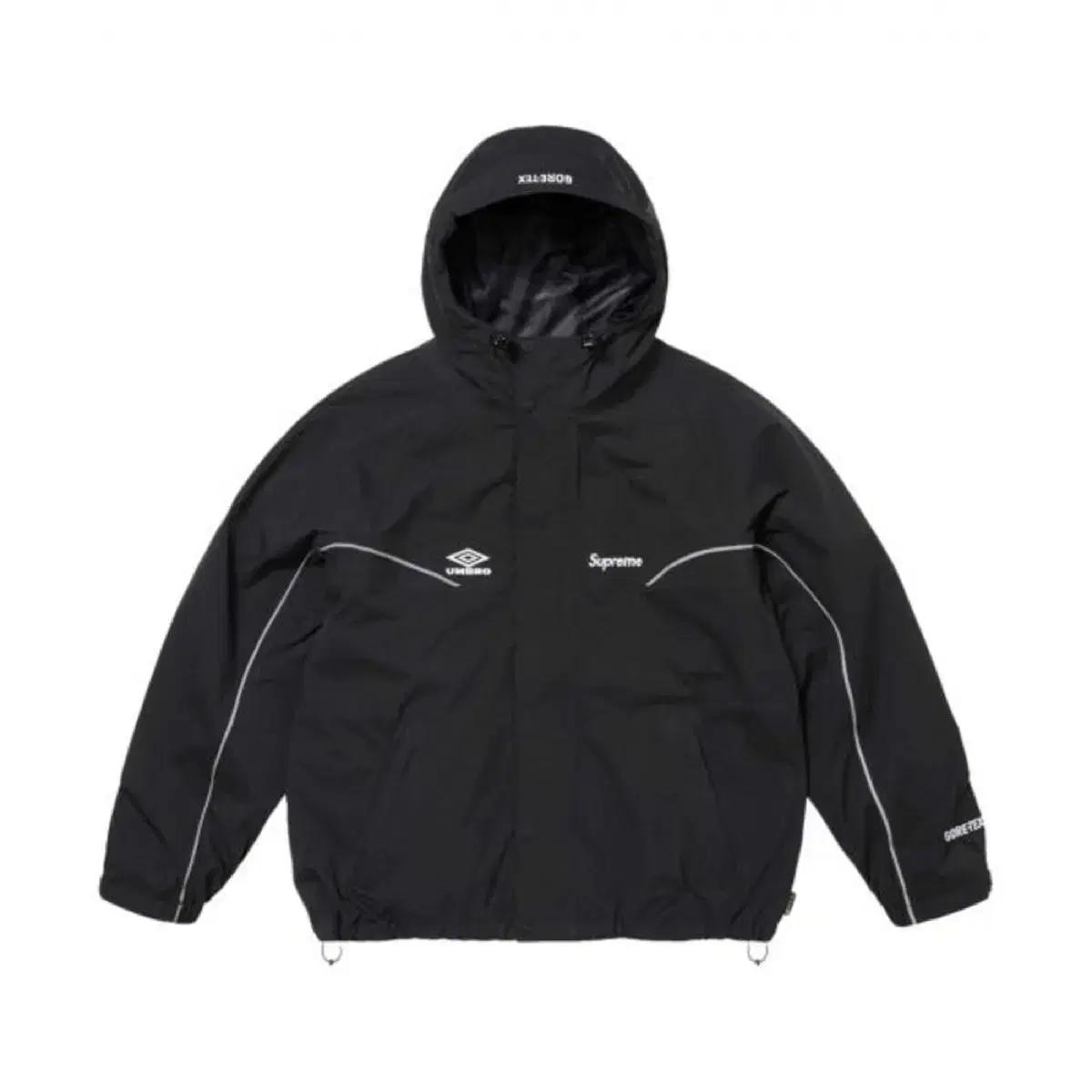 슈프림 x 엄브로 고어텍스 후드 자켓 블랙 - 25SS