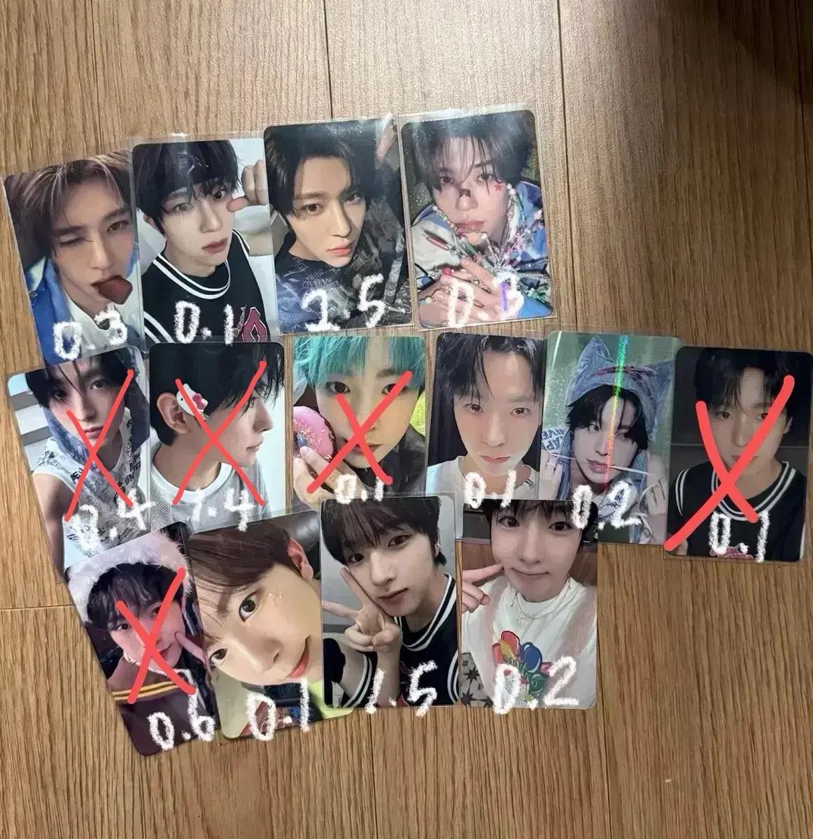 일괄4)엔시티위시 nct wish 포카 양도합니다 시온리쿠유우시재희료사쿠