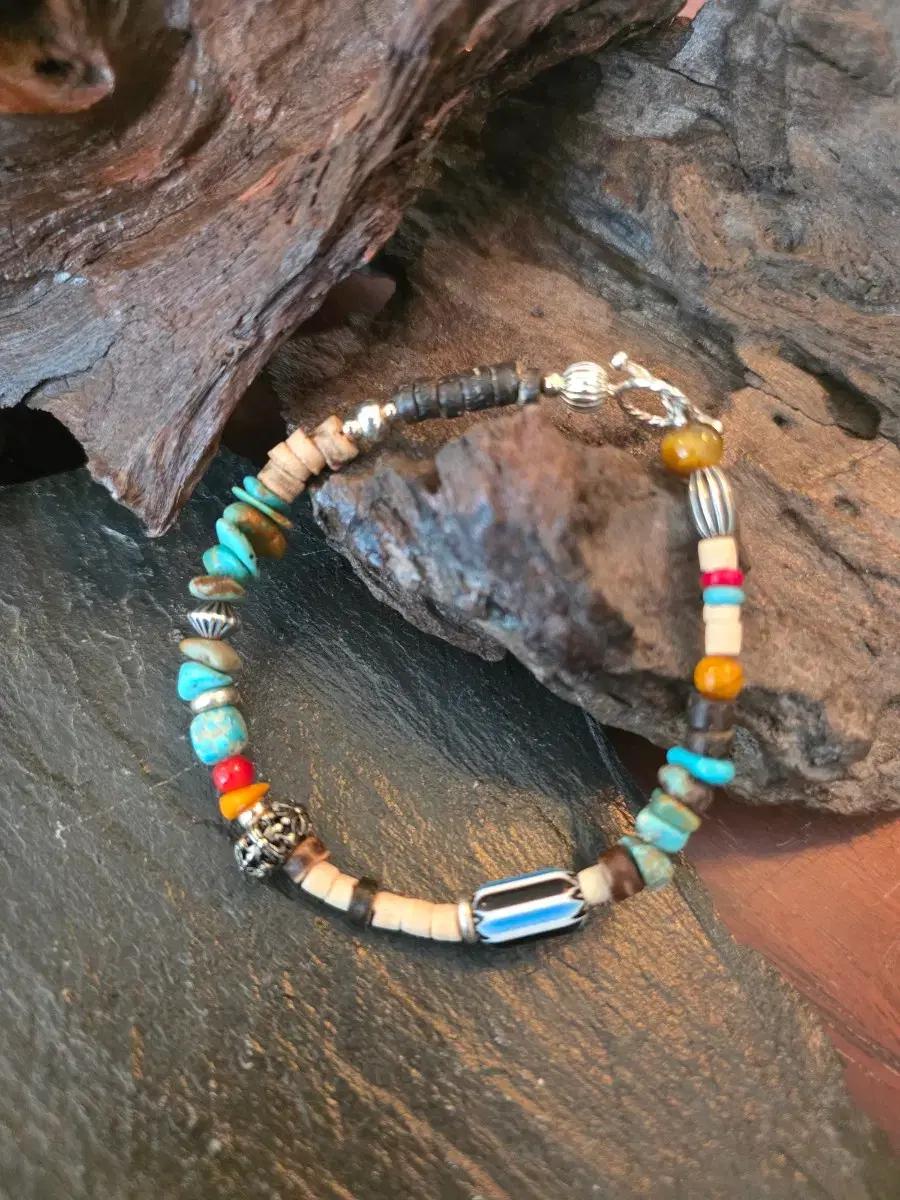 3cross EARTHWAY silver/stone bracelet