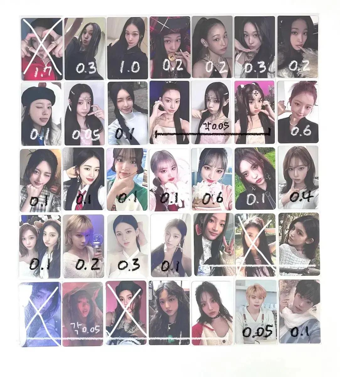 급처네고가능폭덤) 아이돌 포카양도합니다 올데프아이브아일릿제베원뉴진스에스파
