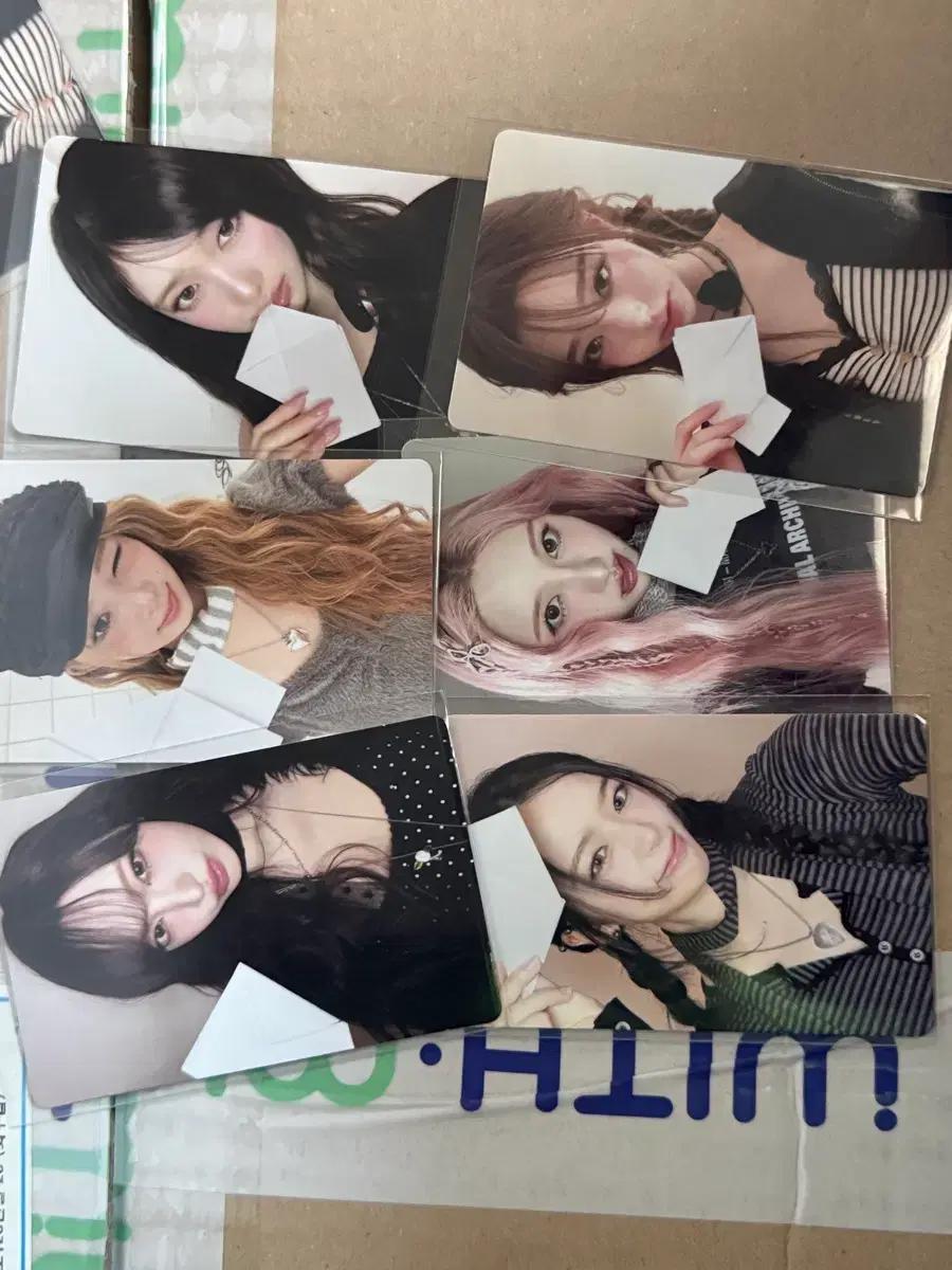 아이브 리바이브 플러스 위드뮤 팬싸 미공포 포카 세트