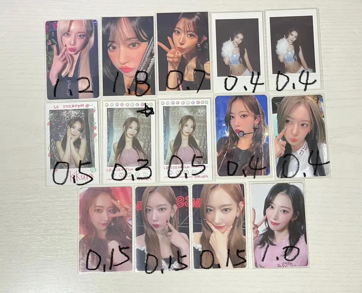 급처)르세라핌 사쿠라 꾸라 포카 양도!