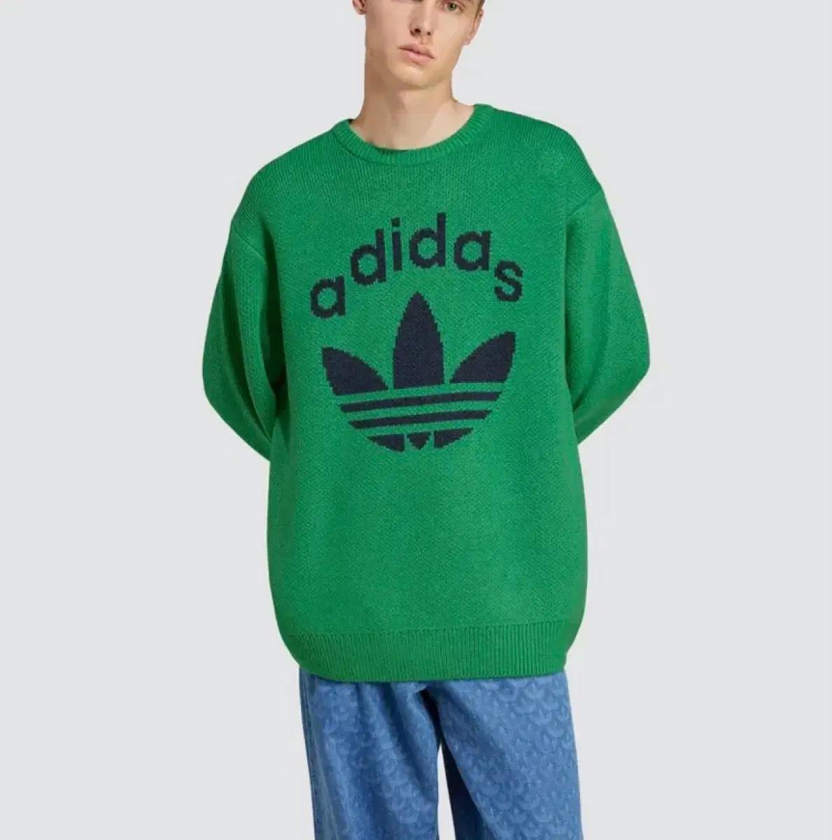 [2XL/XXL] 아디다스 70s 크루넥 니트 스웨터 / 그린