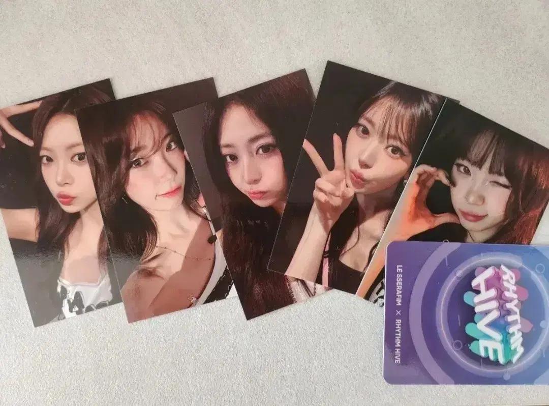 르세라핌 2026 앙콘 피어나존 포카 세트 + 리듬하이브 (미사용)