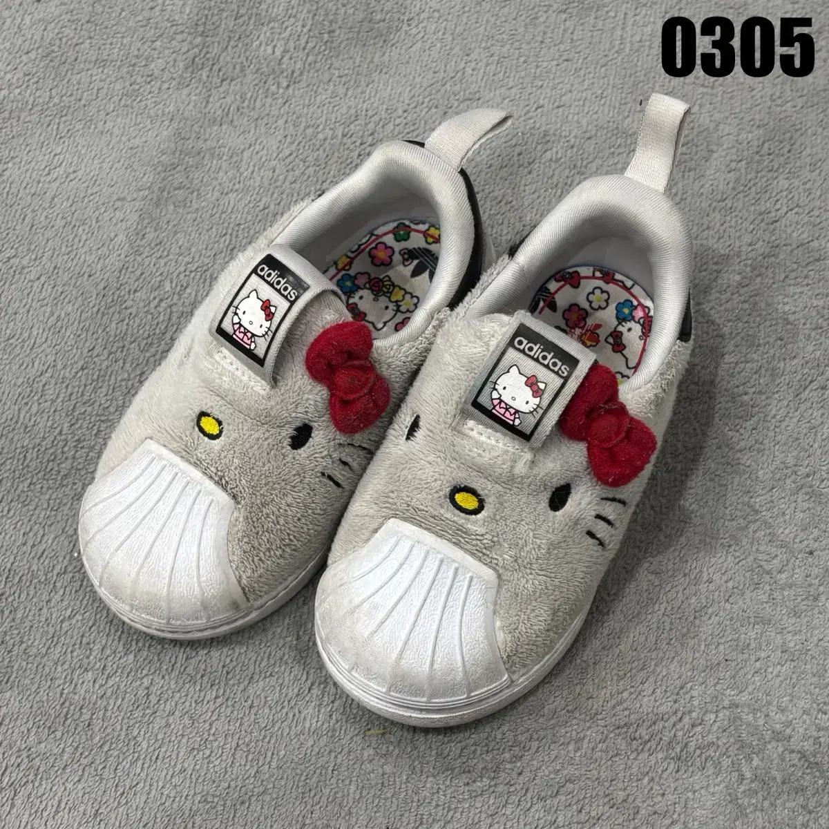 아디다스 x 헬로키티 슈퍼스타 360 키즈 운동화