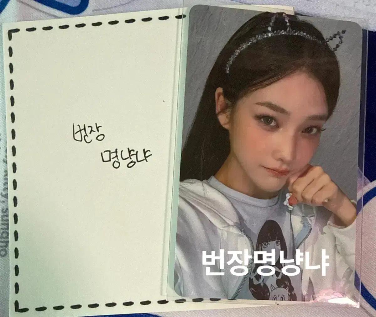 아일릿 이로하 bomb 빌려온고양이 스튜디오춤 기프트 포카 포토카드