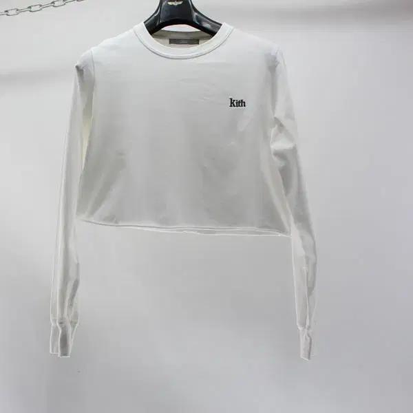 KITH 키스 B5894 여성XS 크롭 긴팔 티셔츠 구스몰