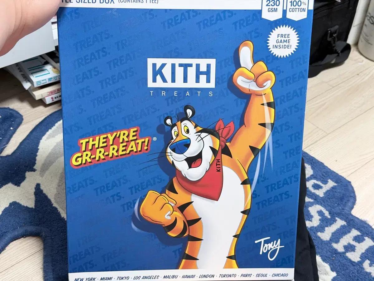 Kith treats 켈로그 콜라보 반팔 xl 국내 미발매