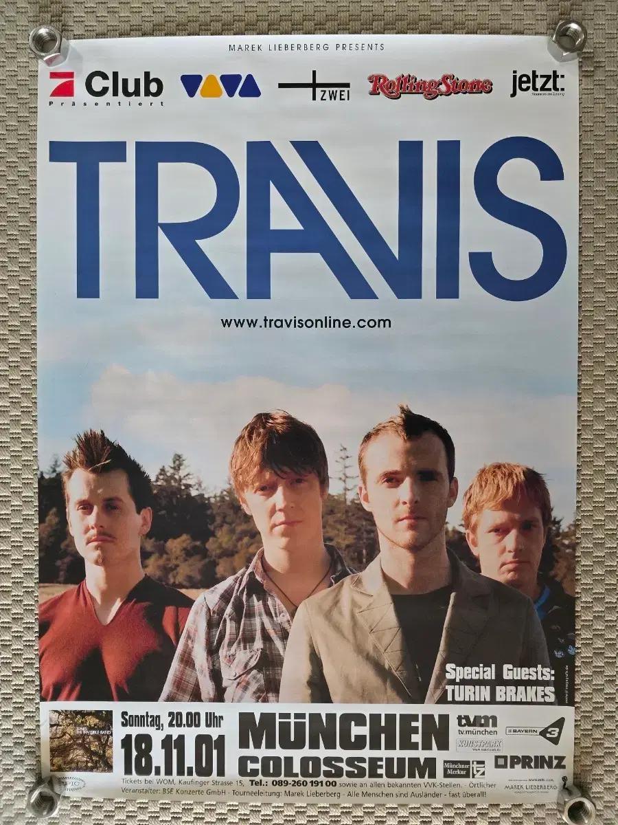 포스터 TRAVIS 트래비스 - 2001 Concert 포스터