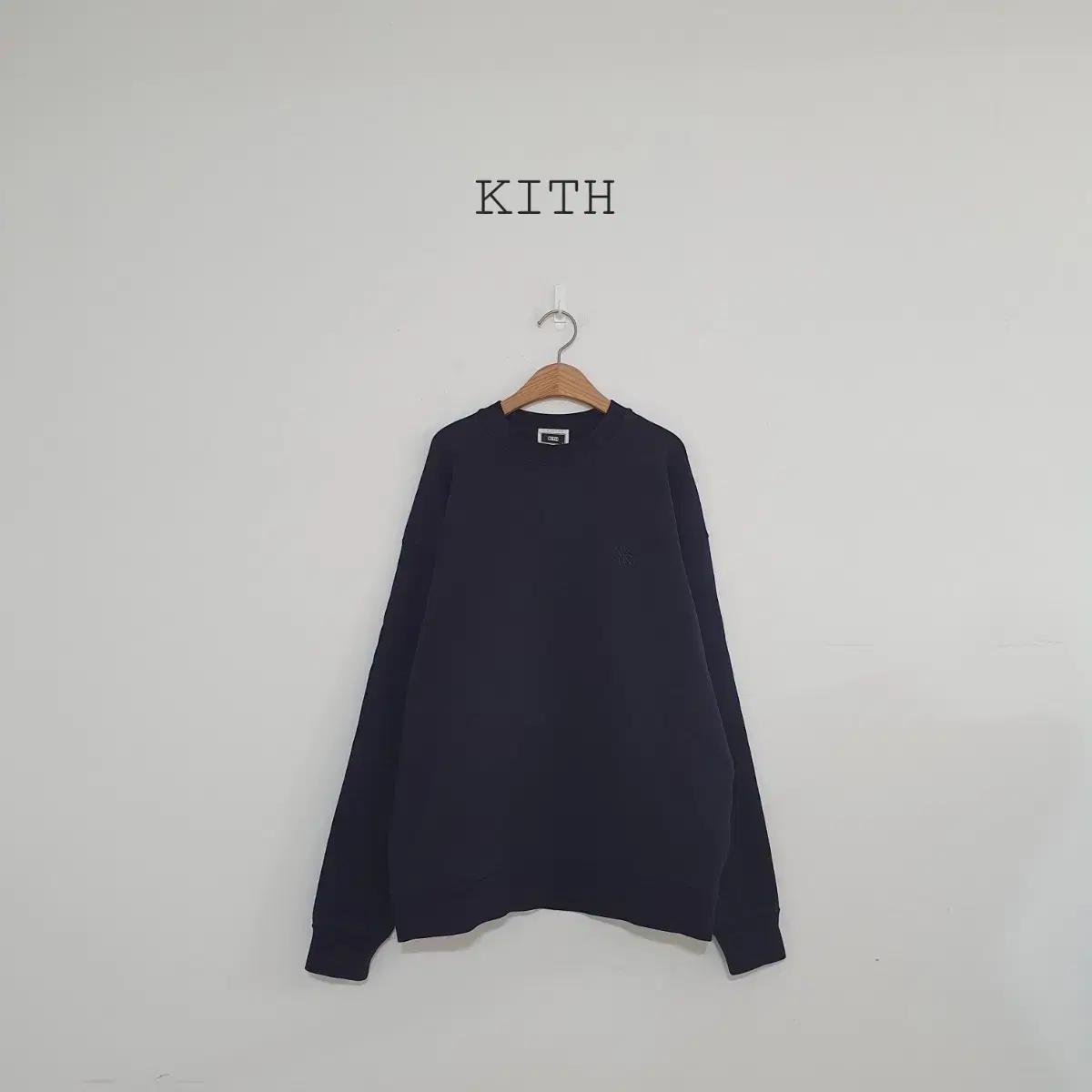 No.26041302 KITH 키스 네이비 맨투맨 티셔츠
