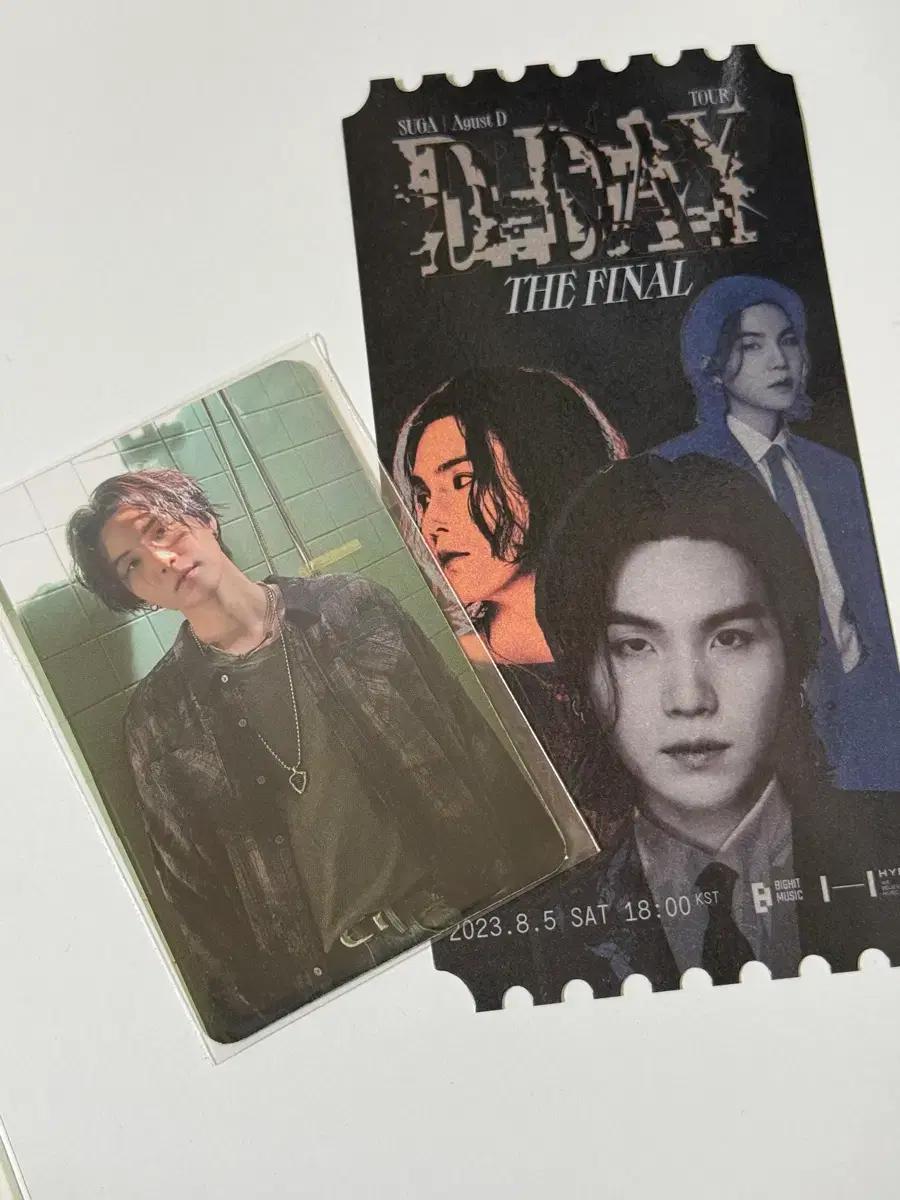 방탄 SUGA 슈가 Agust D 디파콘 파이널 티켓 + 포토카드