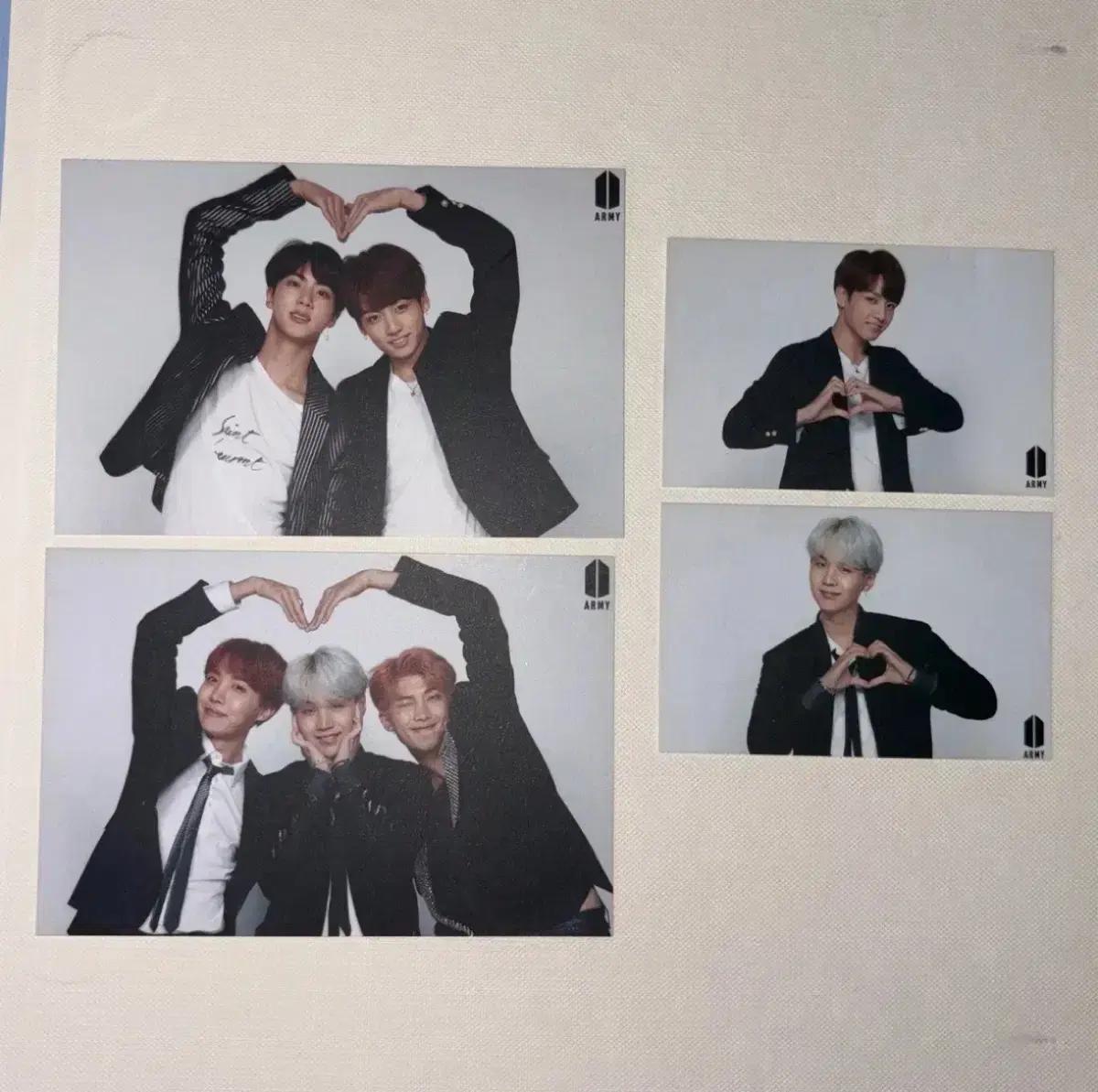 일괄) 방탄 윙파 아미부스 아미존 포카 윙즈 알엠진슈가제이홉뷔지민정국