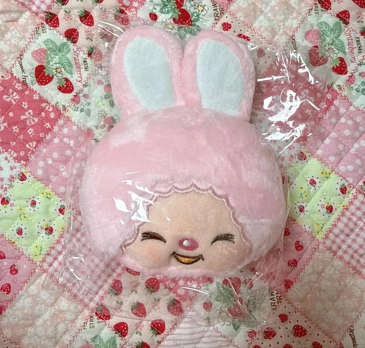 핑크 토끼 몬치치 파우치 인형