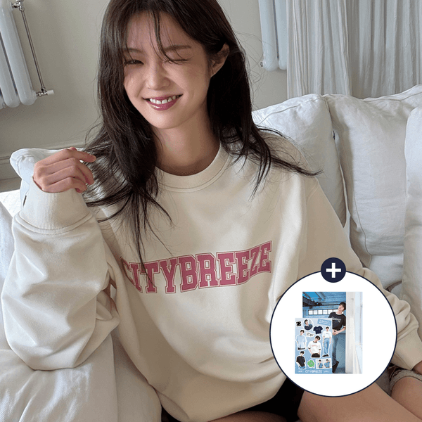 [시티브리즈] 에센셜 빅로고 스웨트셔츠_CREAM L