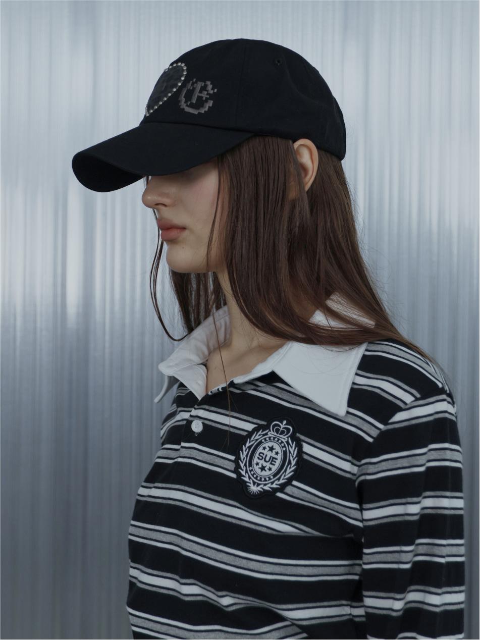 LEO APPLIQUE BALL CAP / BLACK