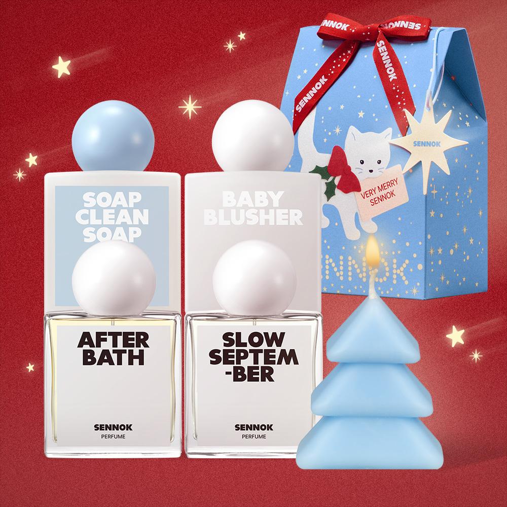 [단독/홀리데이] 센녹 퍼퓸 10ML+트리캔들증정 (4종 택1)