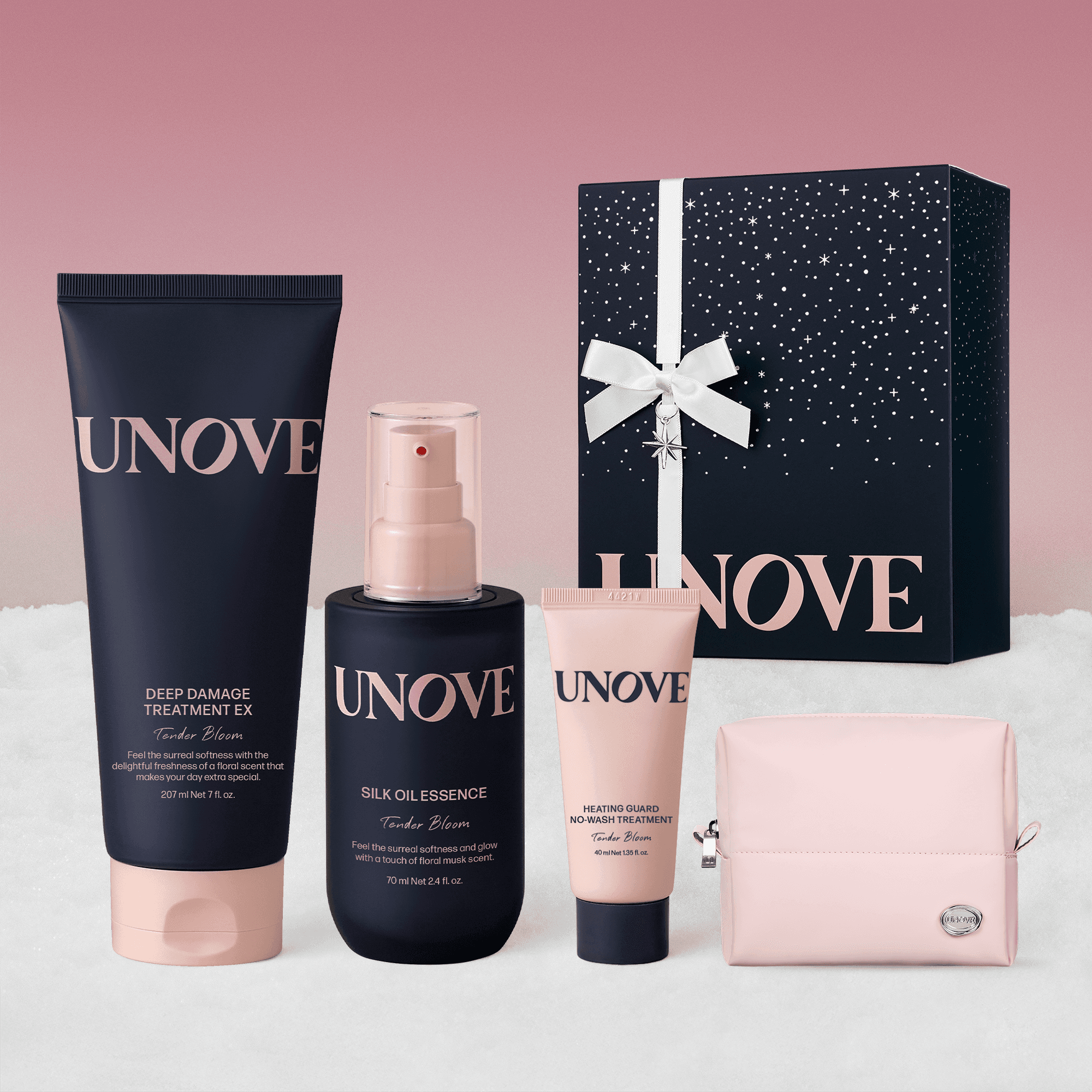 [단독/홀리데이] 어노브 헤어케어 루틴 스페셜 에디션 (헤어 오일 에센스+트리트먼트+파우치 증정)