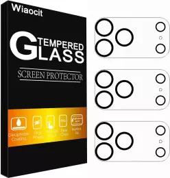 Wiaocit 아이폰 17 프로 맥스용 강화 유리 카메라 렌즈 프로텍터 3팩, 9H 경도, 긁힘 방지, 케이스 친화적