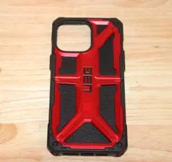 UAG 도시 방위 장비 군주 iPhone 14 프로 맥스 67인치 케이스 크림슨 레드