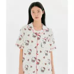 SPAO 산리오캐릭터즈 반팔 파자마화이트 SPPPG25U01