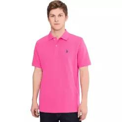 US POLO ASSN USPA 남성 반팔 폴로 티셔츠 카라티 Solid Cotton 피케 + 스몰 포니 43197