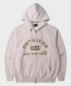 OUTSIDER 2WAY 오버핏 후드집업 (JR5TZU076MB) 5920868