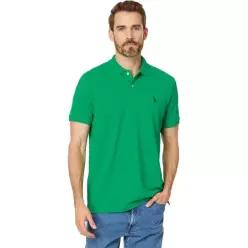 US POLO ASSN USPA 남성 반팔 폴로 티셔츠 카라티 Solid Cotton 피케 + 스몰 포니 43138