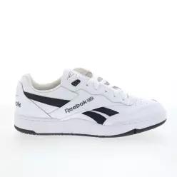 Reebok 리복 BB 4000 II 남성 흰색 가죽 끈 조깅용 스니커즈 신발 7484737