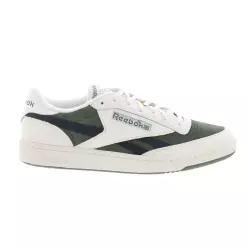 Reebok 리복 클럽 C 리벤지 빈티지 II 남성용 초록색 스웨이드 라이프 스니커즈 신발 - 초크 브레이크어웨