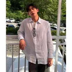 SPAO 프리미엄 릴랙스핏 셔츠 리넨 100 SPYWG25M03