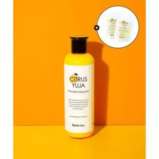 FARMSTAY 시트러스 유자 바이탈라이징 에멀전 280ml (+수딩젤 100ml x 2개) 2031434