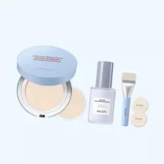 에이지투웨니스 NEW에이지투웨니스 벨벳 래스팅 팩트 14g 본품+리필 (SPF50)+ 스킨 퍼스트 에그 이븐 프렙