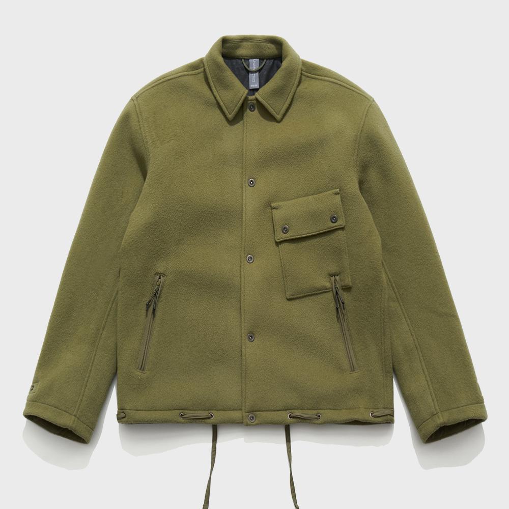 BUTTON-UP 3P JACKET / MOSS GREEN